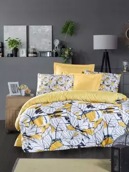 L'Essentiel Linge de Maison, Cassie, Комплект пододеяльников королевского размера (FR), желтый, 100 % ПОЛИЭСТЕР МИКРОСАТИН, 240 x 220 см