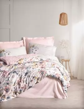 L'Essentiel Linge de Maison, Dalya - Пудра, сатин, одинарный комплект пододеяльников XXL (DE), пудра, 100% хлопковый сатин, 155 x 220 см