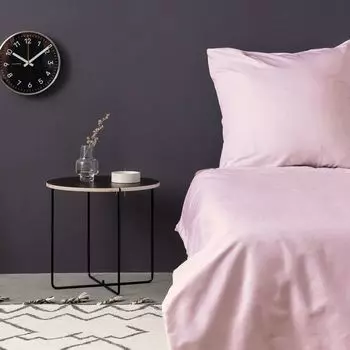 L'Essentiel Linge de Maison, De Light Pink, атласный комплект пододеяльников (FR), светло-розовый, 100 % хлопковый сатин, 140 x 200 см