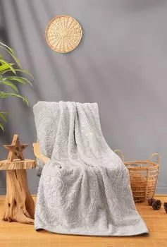 L'Essentiel Linge de Maison, Emboss - Stone, Двойное одеяло, камень, 100 % ПОЛИЭСТЕР, 220 x 240 см, серый