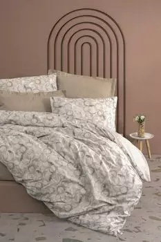 L'Essentiel Linge de Maison, Moil - Beige, комплект одноместных пододеяльников Ranforce (DE), бежевый, 100 % ХЛОПОК RANFORCE, 135 x 200 см