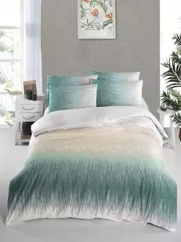 L'Essentiel Linge de Maison, Raisa, Ranforce Комплект пододеяльников Super King (EU) (IT), Зеленый, 100 % ХЛОПОК RANFORCE, 260 x 220 см