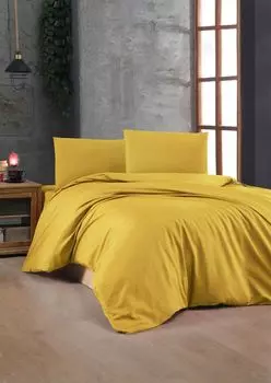 L'Essentiel Linge de Maison, темно-желтый, комплект двойных пододеяльников Ranforce (DE), темно-желтый, 100 % ХЛОПОК RANFORCE, 200 x 200 см
