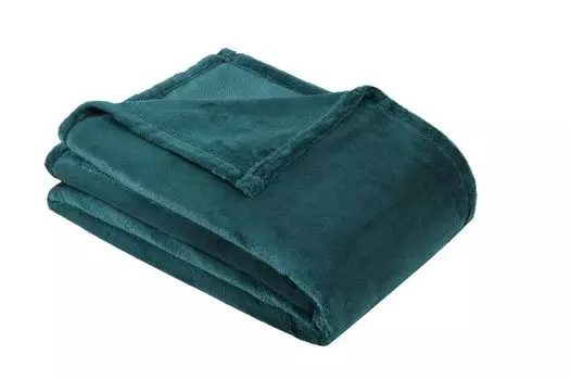L'Essentiel Linge de Maison, Wellsoft - Petrol, Двуспальное одеяло, бензиново-синий, 100 % ПОЛИЭСТЕР, 100 x 170 см