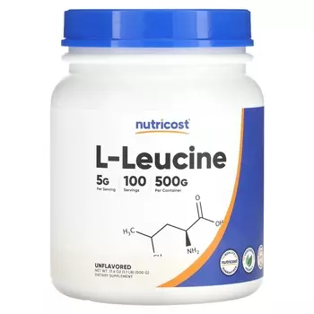 L-лейцин Nutricost, 500 г