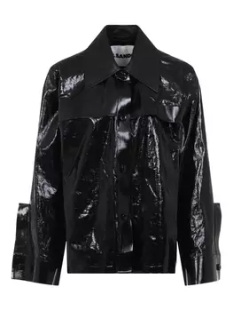 Льняная куртка Jil Sander, черный