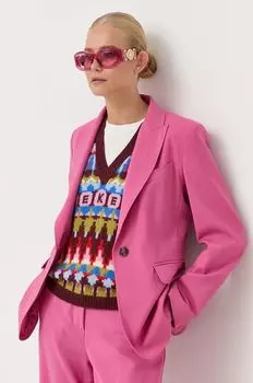 Льняная куртка Weekend Max Mara, розовый