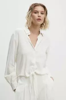 Льняная рубашка Answear Lab, белый