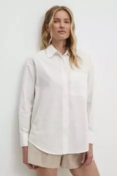 Льняная рубашка Answear Lab, белый