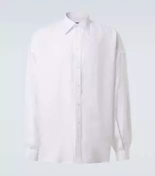 Льняная рубашка Dolce&Gabbana, Optical White