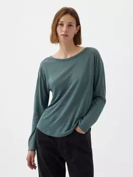 Льняная рубашка Gap, зеленый