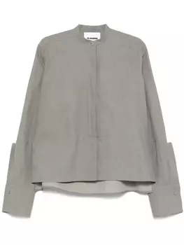 Льняная рубашка Jil Sander, серый