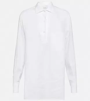Льняная рубашка LORO PIANA, белый