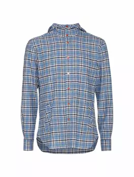 Льняная рубашка с капюшоном Kiton
