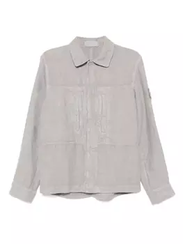 Льняная рубашка Stone Island, серый