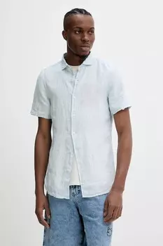 Льняная рубашка Superdry, синий