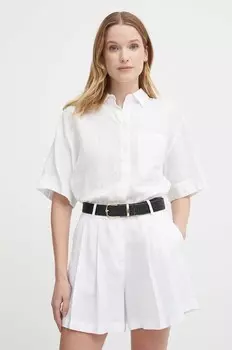 Льняная рубашка Tommy Hilfiger, белый
