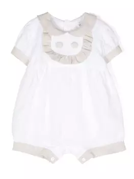 Льняное боди с оборками JESURUM BABY, белый