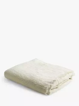 Льняное покрывало Piglet in Bed, кремовое, Д200 x Ш150см