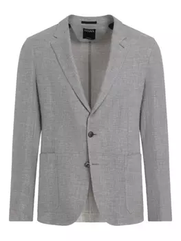 Льняной блейзер Zegna, серый