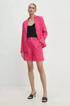 Льняной пиджак Answear Lab, роза