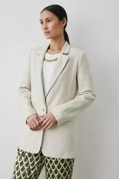 Льняной пиджак Debenhams, бежевый