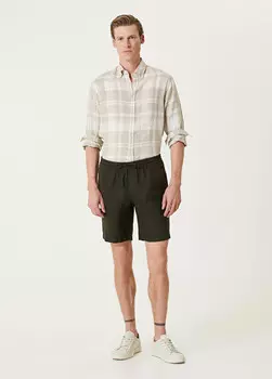 Льняные бермуды Beymen Collection, хаки