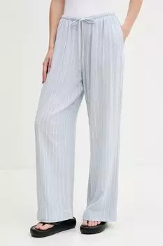 Льняные брюки Abercrombie & Fitch, синий