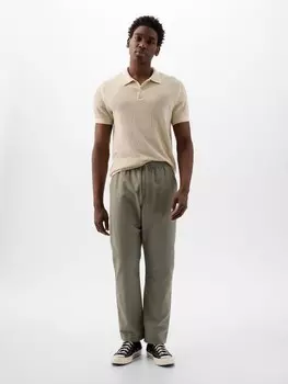 Льняные брюки Gap, зеленый