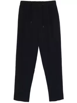 Льняные брюки Giorgio Armani со складками, синий