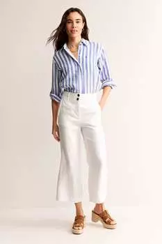 Льняные брюки Westbourne Boden, белый