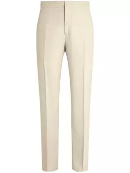 Льняные брюки Zegna, белый