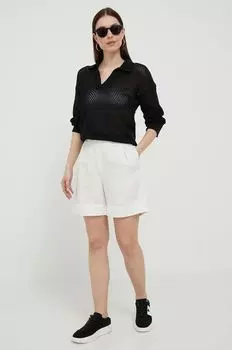 Льняные шорты Gant, бежевый