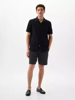 Льняные шорты Gap, черный
