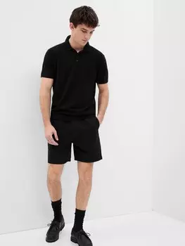 Льняные шорты Gap, черный