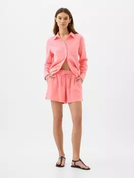 Льняные шорты Gap, розовый