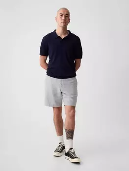 Льняные шорты Gap, серый