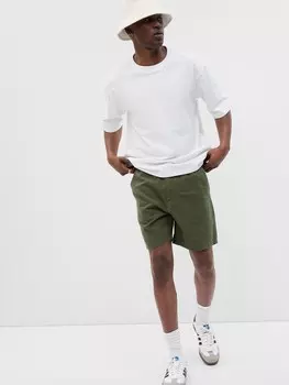 Льняные шорты Gap, зеленый