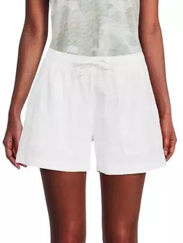 Льняные шорты Saks Fifth Avenue, белый