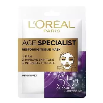 L’Oral Age Specialist 55+ тканевая маска для лица, 28 g