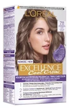 Краска для волос L’Oral Paris Excellence Cool Creme, 7.11 as middenblond
