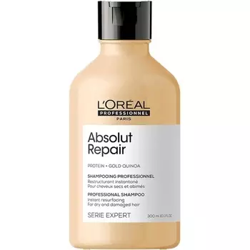 L'Oreal Professionnel Шампунь с протеином и золотой киноа для сухих и поврежденных волос серии Expert Absolut Repair 300мл