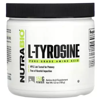 L-тирозин NutraBio 5, 150 г