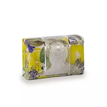 La Florentina Limone Lavanda Кусковое мыло с ароматом лимона и лаванды, 7 унций, 200 г - итальянский импорт
