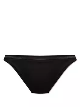 La Perla плавки бикини с сетчатыми вставками и логотипом, черный