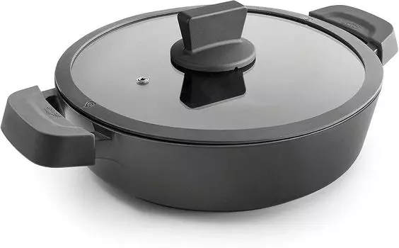 Lacor 27732 27732 Titanium Pro Сковорода с антипригарным покрытием, 32 см, алюминий