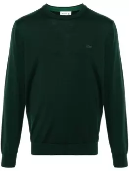 Lacoste шерстяной джемпер с логотипом, зеленый
