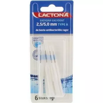 Lactona Brushes Easygrip Type A 2,5-5 мм - Зубная щетка - 6 шт.