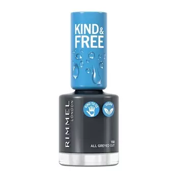 Лак для ногтей London Kind & Free № 158 All Greyed Out, 8 мл, Rimmel
