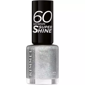 Лак для ногтей с блестками 60 Seconds 833 Extra 8 мл, Rimmel